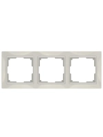 Рамка 3-я Snabb basic слоновая кость W0032003