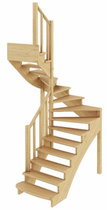 Лестница на второй этаж К-003м/3 Левая