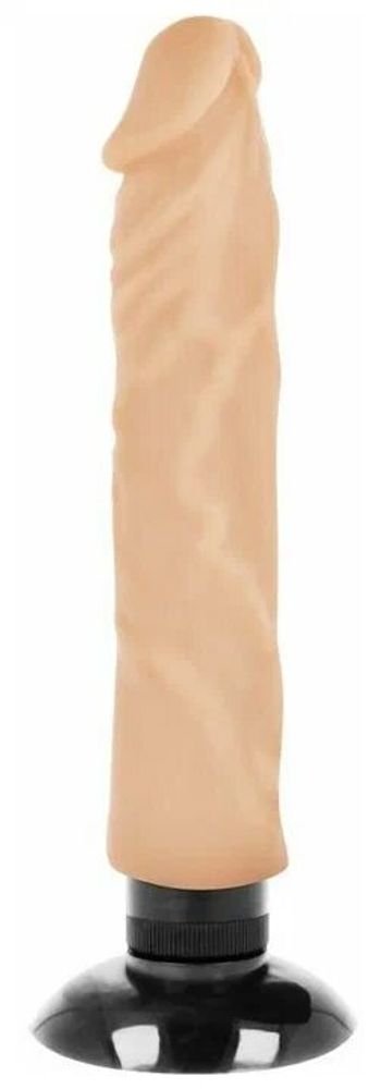 Вибромассажер base cock realistic vibrator 2-1 телесный 20 см