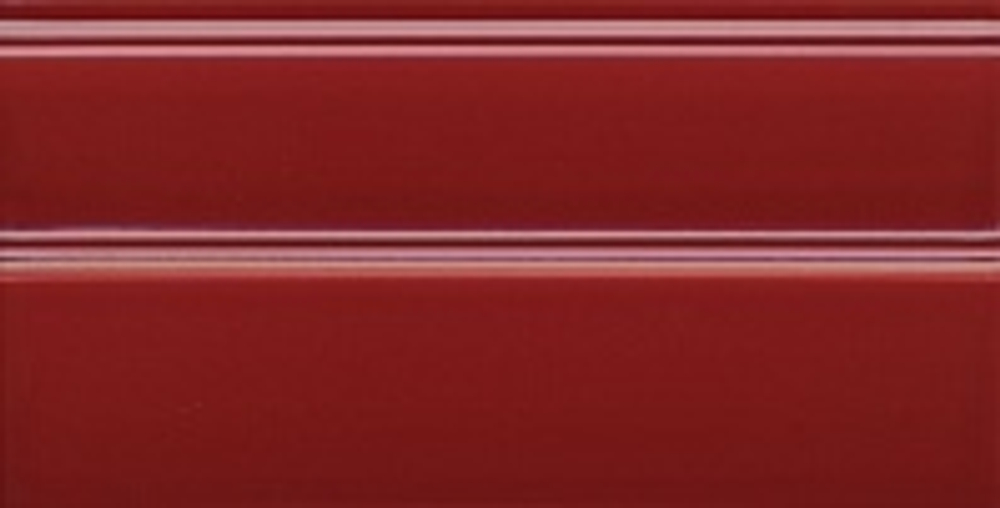 Kerama Marazzi Плинтус Даниэли красный  обрезной 30х15х17 FMA011R