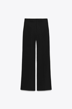 ZARA БРЮКИ С ВЫСОКОЙ ПОСАДКОЙ — ZW COLLECTION, ЧЕРНЫЙ