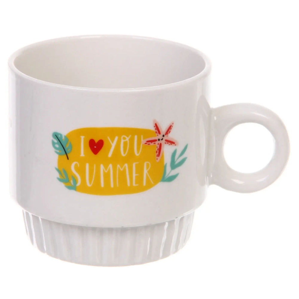 Набор кружек на стойке 280мл «Летние фрукты»