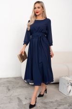 Платье Виржиния (синий)-52р-р Р11-1240 Nikol