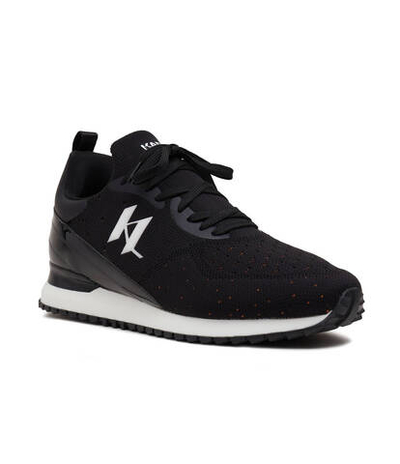 Кожаные кроссовки velocitor Karl Lagerfeld - черный(KL52919)