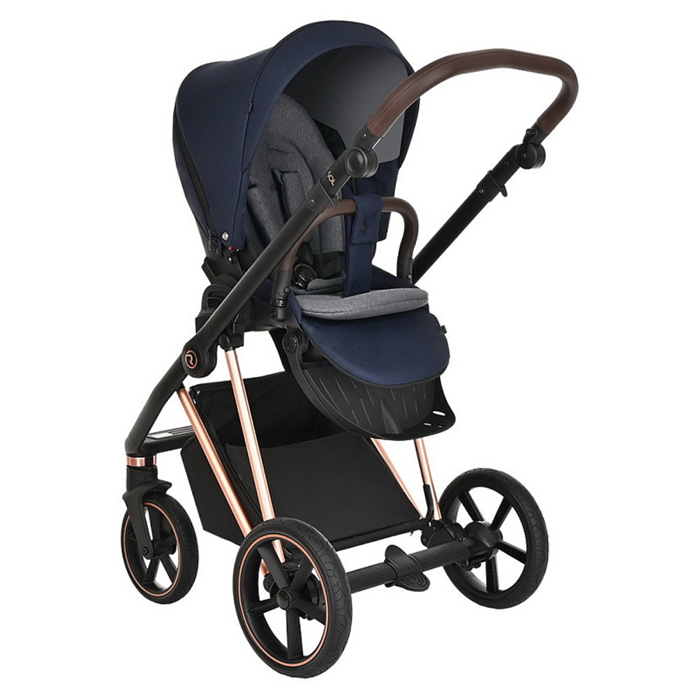 Детская коляска Roan Sol Luxury 2 в 1 RSL/4047 Mystic Blue/Rose Gold