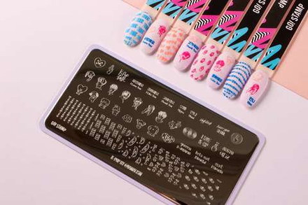 Пластина для стемпинга Go! Stamp 38 K-Pop by @iamalism