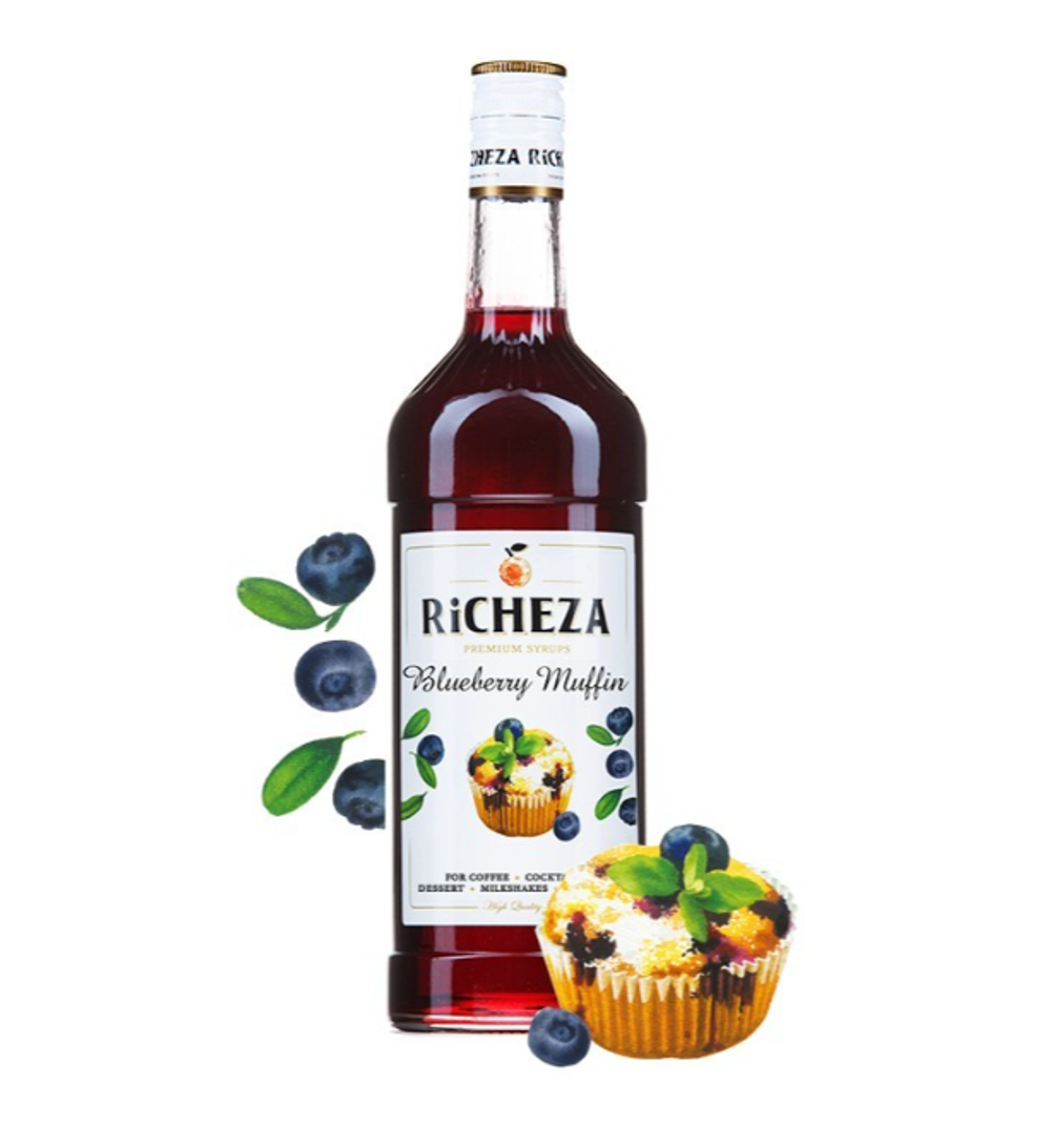 Сироп RiCHEZA Черничный Маффин стекло (1л)