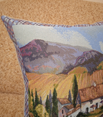 Декоративный гобеленовый чехол для интерьерной подушки Лаванда П 38*38