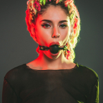 Черный силиконовый кляп-шар 4см Lola Games Party Hard Dolce Vita 1148-01lola