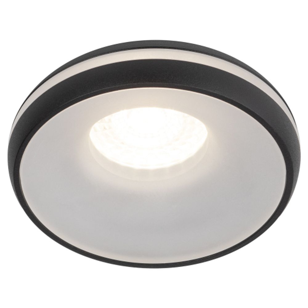 Встраиваемый светильник декоративный ЭРА DK100 BK MR16 GU5.3 черный | Декоративные встраиваемые светильники