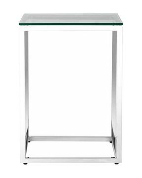 Журнальный стол 40*40 ТАУН серебро