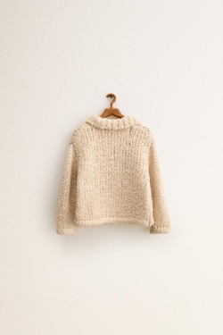 ZARA TIMELESS — КАРДИГАН ИЗ ШЕРСТИ И АЛЬПАКИ, ЦВЕТ СЛОНОВОЙ КОСТИ