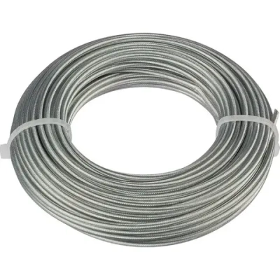 Леска для триммеров 2,4 мм*15м (Круг с металлическим стержнем)