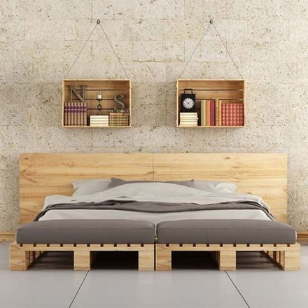 Дизайнерская кровать из поддонов