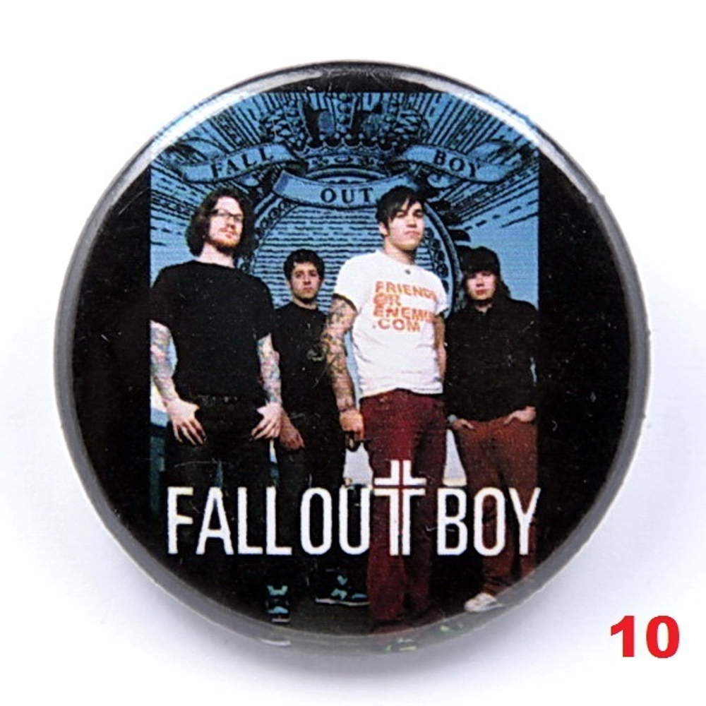 Значок Fall Out Boy 36 мм ( в ассортименте )