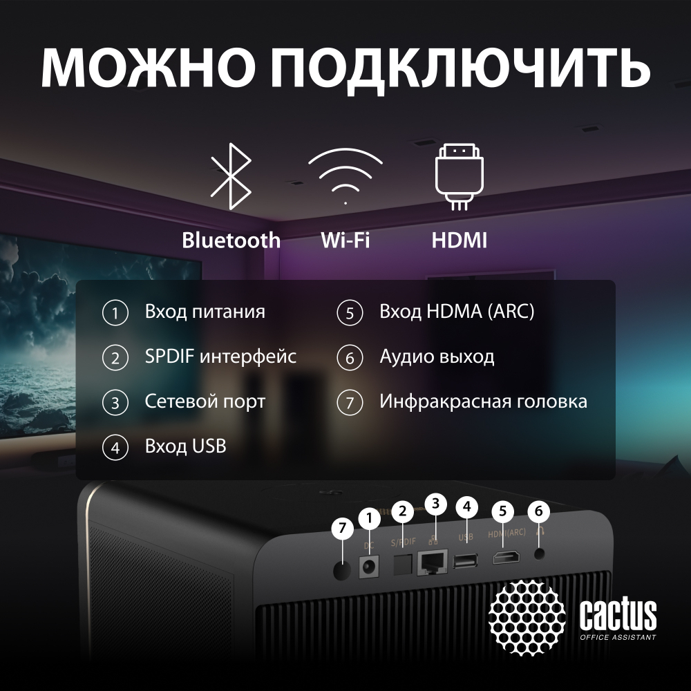 Проектор  Cactus CS-H3.SG