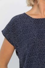 Блуза Милена (темно-синяя) Б14302-8М LT Collection