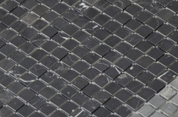 Мозаика LeeDo: Pietrine - Nero Oriente полированная 30,5x30,5х0,4 см (чип 15x15x4 мм)