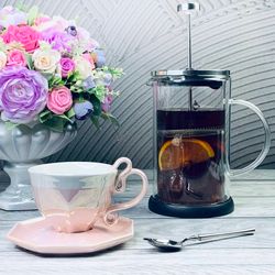 Lenardi 139-028 Френч-пресс двойными стенками 1000мл. в под.уп.(х12)Стекло