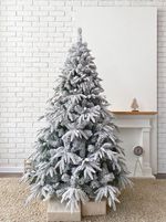 Заснеженная Ель премиум «ФОРЕСТО» (Литая+пвх) высота от 1.2 до 2.4 м