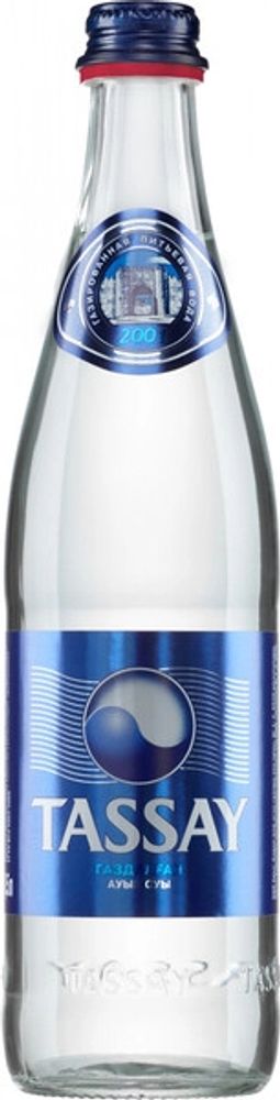 Вода природная минеральная Тассай Газированная / Tassay Sparkling 0.5 - стекло