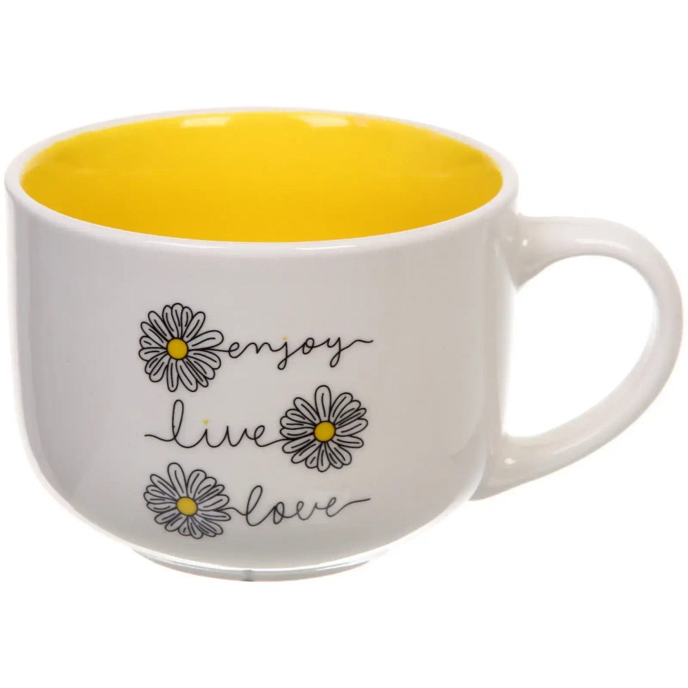 Бульонница керамическая 500мл «Ромашки»