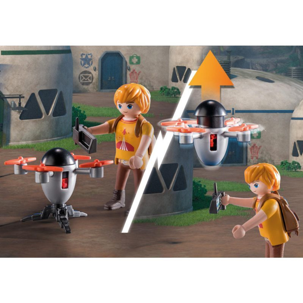 Playmobil - Драконы. Девять Миров. Дракон Пьерун + фигурка Тома 71081