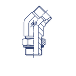 Штуцер FRG45 DL08 12x1.5 (корпус)