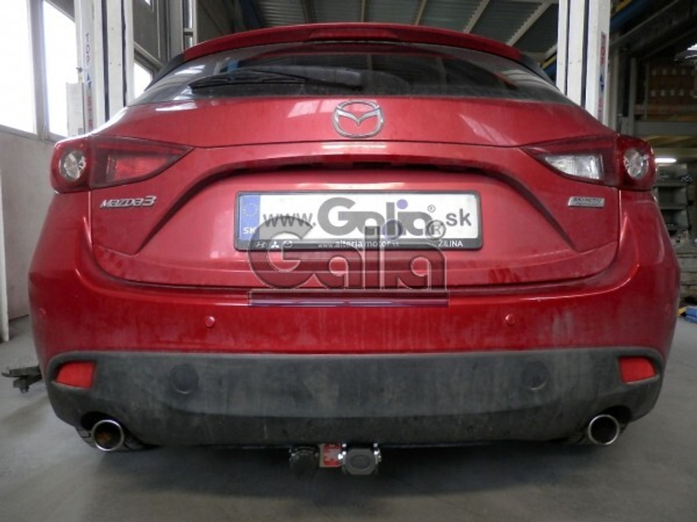 Фаркоп оцинкованный Galia M132A для Mazda 3 хетчбек 2014-(паспорт и сертификат в комплекте)(без электрики)