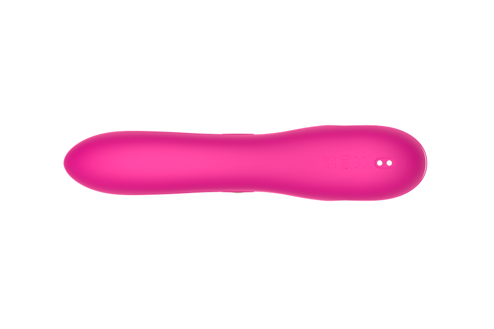 Силиконовый вибратор-кролик с функцией вращения SW3052-hot-pink