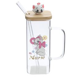 GAEM Кружка с крышкой и трубочкой, 350 мл, L10 W6 H17,5 см, 4в.