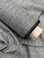 Шерсть костюмно-плательная в черно-серую елочку