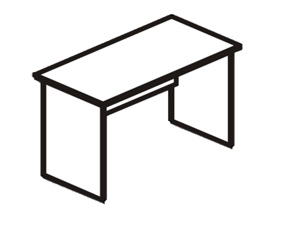 Стол рабочий 1200 Альфа 61.(62).11