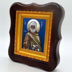 Моисей Мурин Эфиопский преподобный. Икона на холсте.