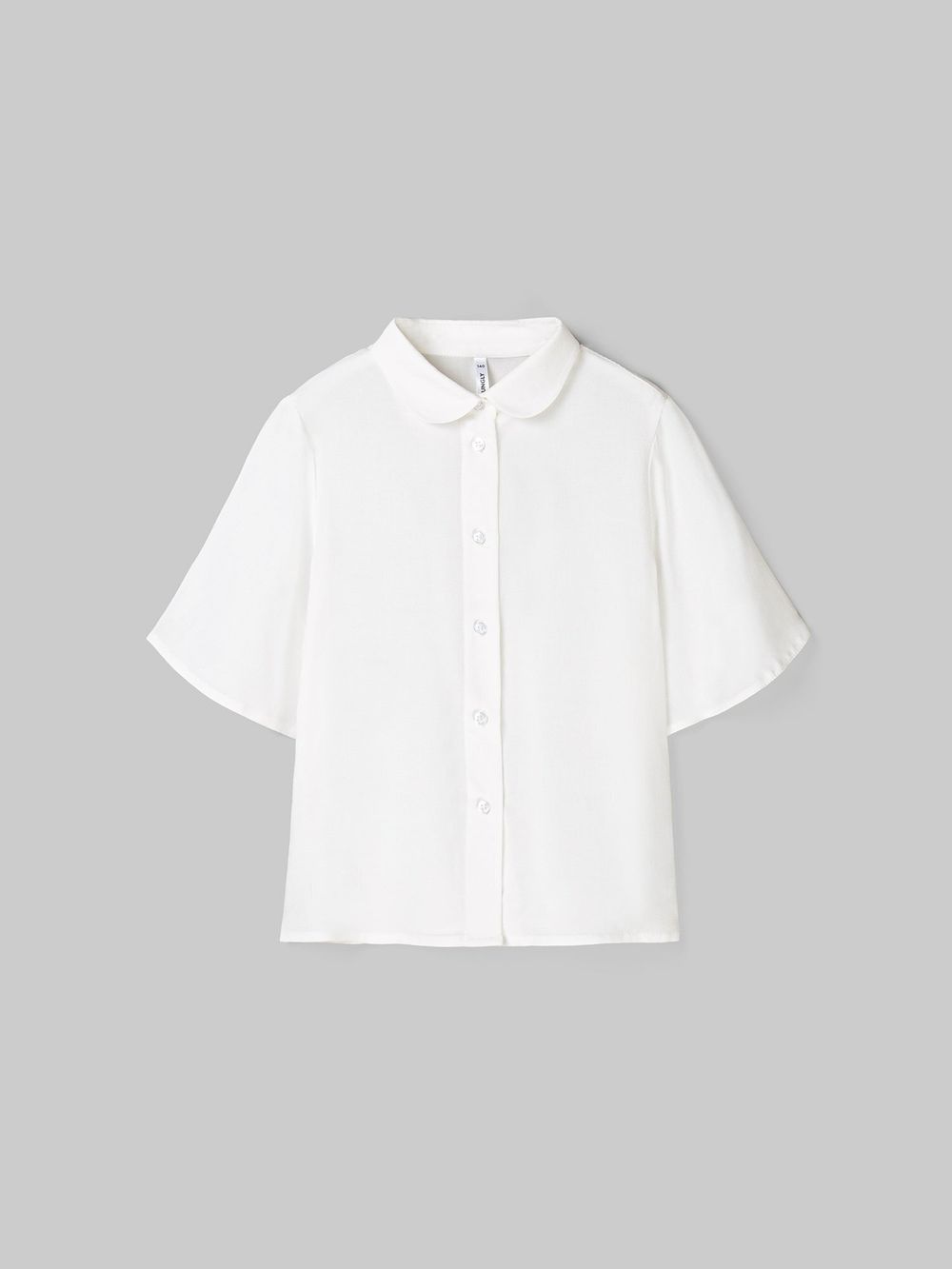 Блузка с коротким рукавом для девочки "Белая" 7+