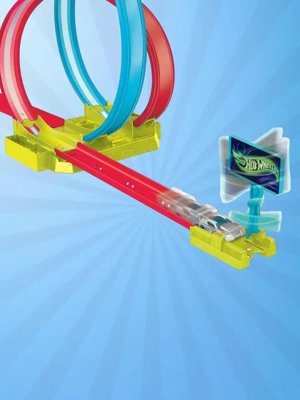Автотрек Хот Вилс Action Двойной поворот HPC05