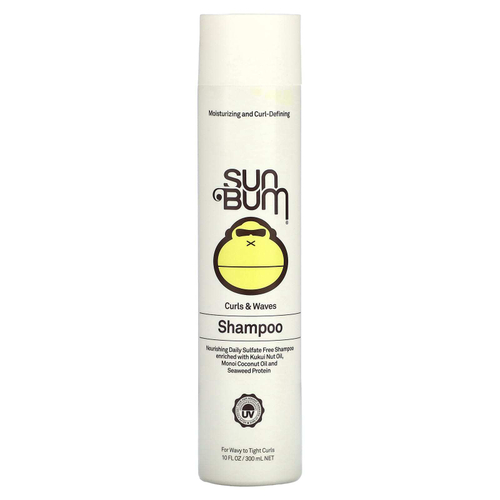 Sun Bum, Curls & Waves, шампунь для волнистых и плотных кудрей, 300 мл (10 жидк. унц.)