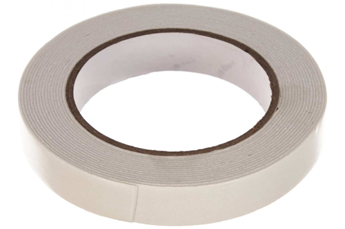 Лента клейкая на вспененой основе двухсторонняя белая 25 мм * 5 м  MATRIX