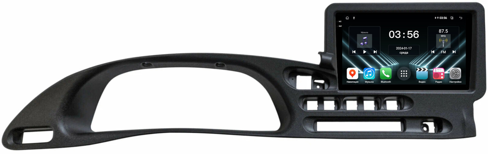 Магнитола для Chevrolet Niva, Lada Niva Travel (любая комплектация, цельная рамка) - FarCar DX9-9585C монитор 9.5" IPS на Android 13, 4+64Гб, CarPlay
