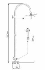Душевая система Rav-Slezak COLORADO CO282.5/3CMAT черный матовый