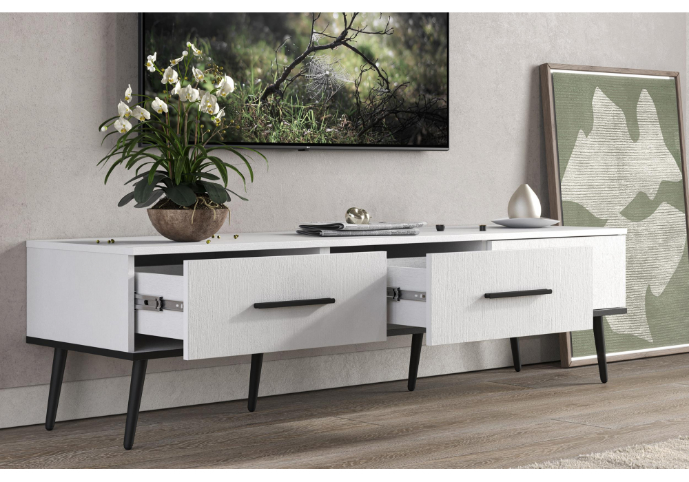 ТВ-тумба Woodville Орсиэль белый