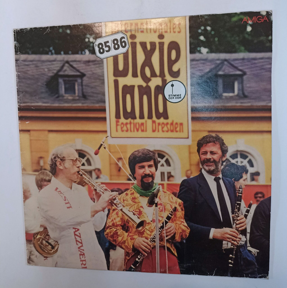 Винтажная виниловая пластинка LP Сборник Internationales Dixieland Festival Dresden 85 86 (ГДР 1986)