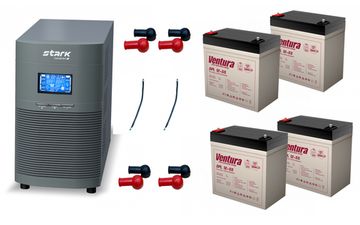 Комплект ИБП SC 2000 online + GPL 12-55 х 4 шт.