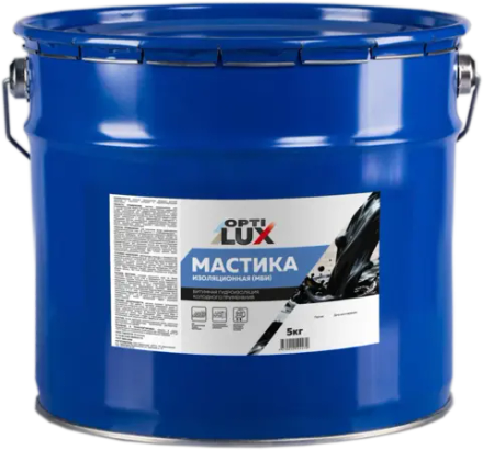 OPTILUX Мастика Битумно-изоляционная МБИ 5кг (ИжСинтез)
