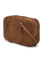 Bag ROMA M NEW suede caramel color
