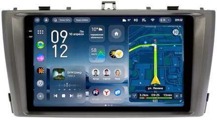 Магнитола для Toyota Avensis T270 2008-2015 (рамка серая) - Teyes CC4-PRO монитор 9.5" 2K QLED на Android 13, Snapdragon 778G, AI, CarPlay, DSP, 4G SIM-слот