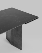 Стол обеденный Селин раскладной 180-260*90 керамика темная