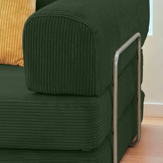 Диван Teddy, зелёный винтаж