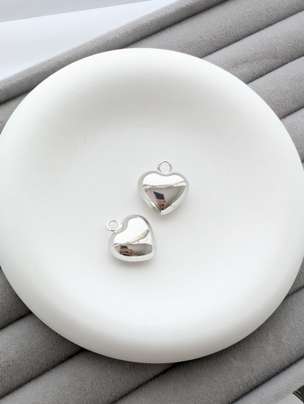 Подвеска сердце объемное 15мм