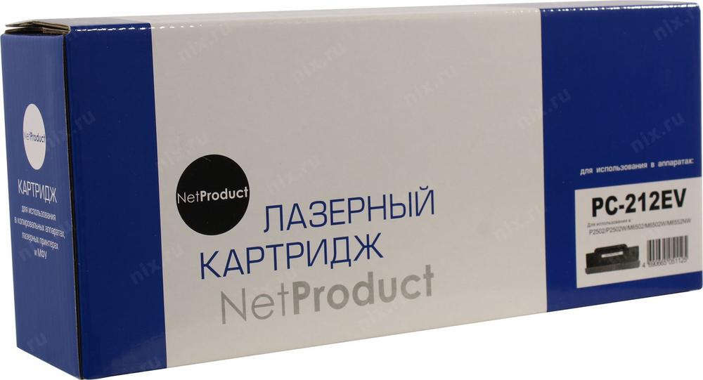 Картридж NetProduct N-PC-212EV для Pantum P2502/P2502W/M6502/M6502W/M6552NW, 1,6К